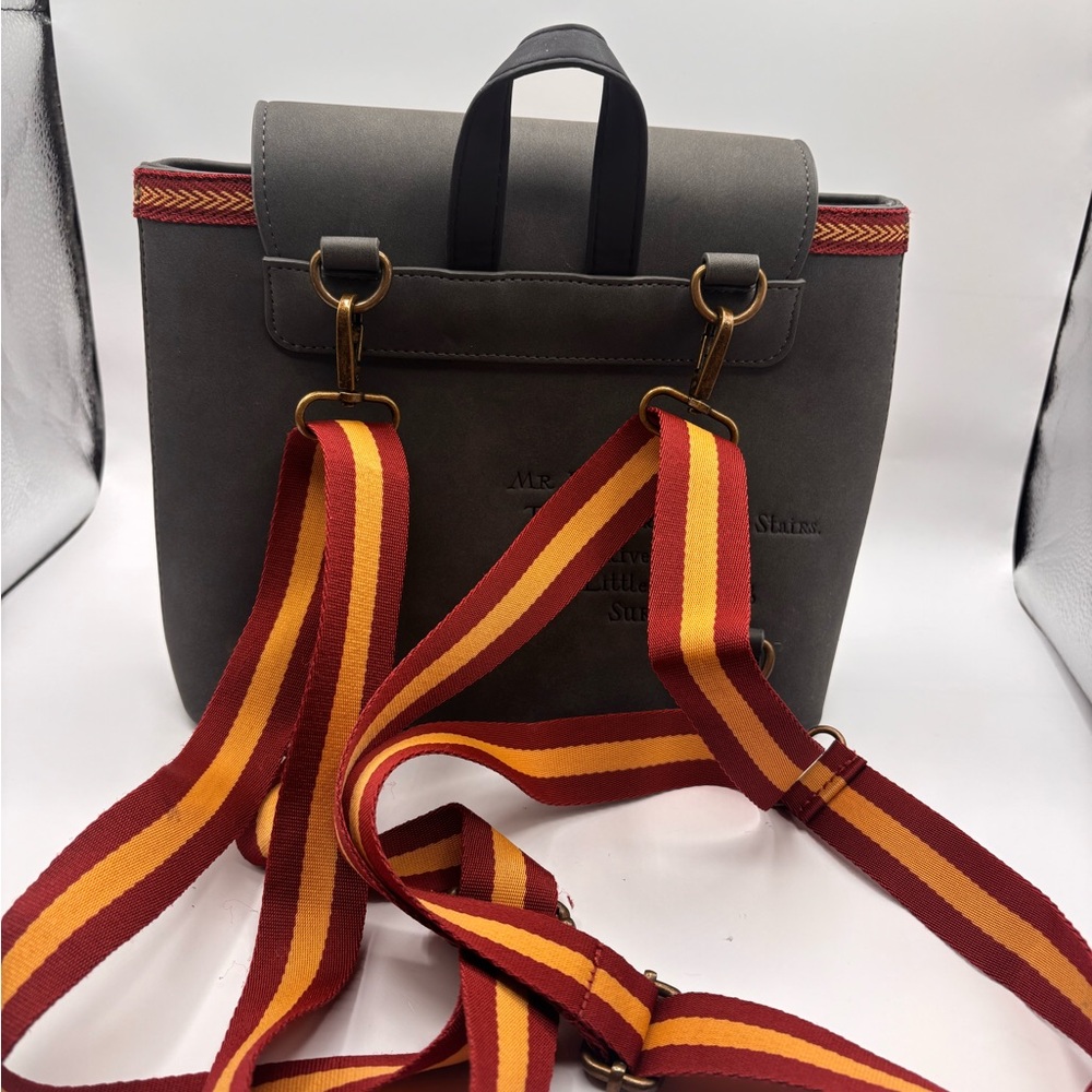 Loungefly Harry Potter Convertible Mini Backpack Gray Red READ - Picture 7 of 14